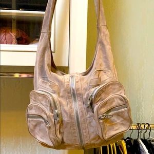 Alexander Wang Grey Suede Handbag